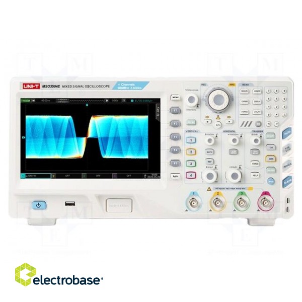 Oscilloscope: digital | Ch: 4 | 500MHz | 2,5Gsps | 250Mpts | LCD TFT 8" фото 1