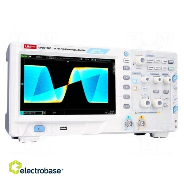 Oscilloscope: digital | Ch: 2 | 100MHz | 1Gsps | 56Mpts | LCD TFT 8" image 2