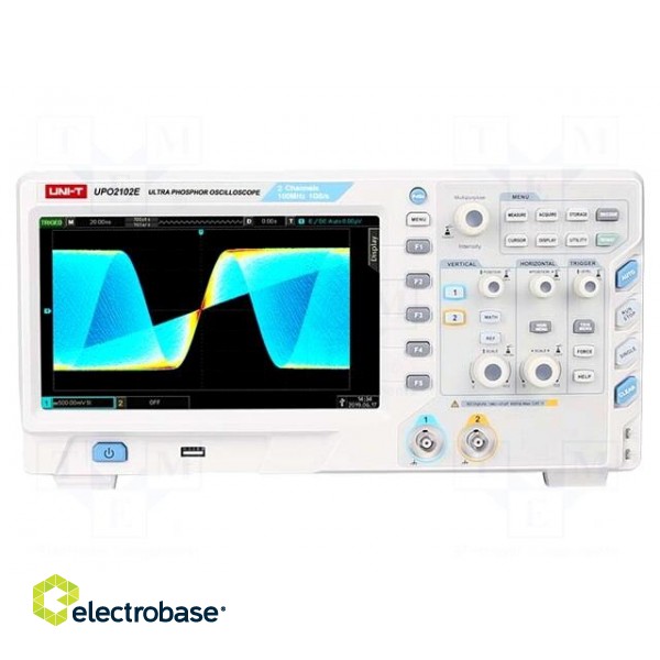 Oscilloscope: digital | Ch: 2 | 100MHz | 1Gsps | 56Mpts | LCD TFT 8" image 3