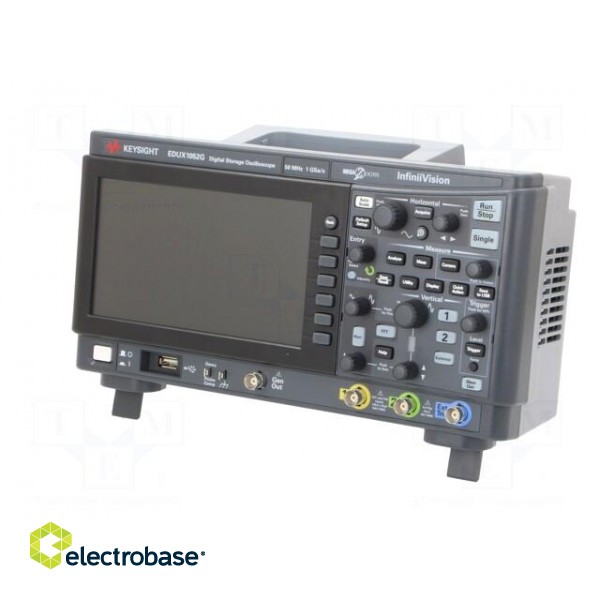 Oscilloscope: digital | Channels: 2 | ≤50MHz | 1Gsps | Rise time: ≤7ns фото 4