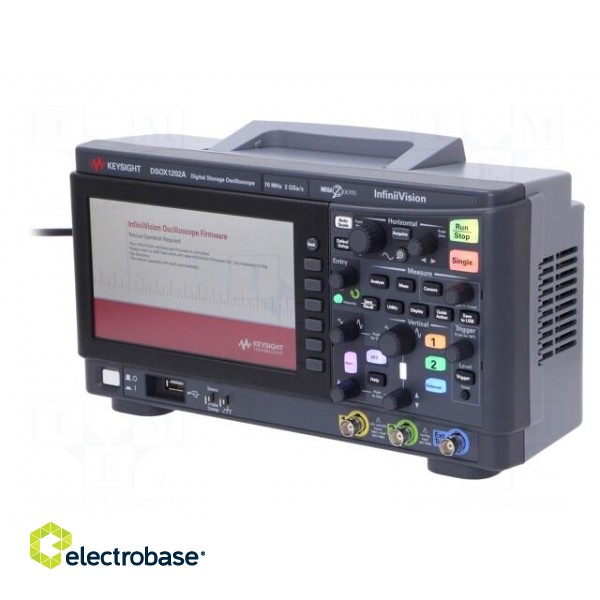 Oscilloscope: digital | DSO | Channels: 2 | ≤70MHz | 2Gsps | 1Mpts image 1