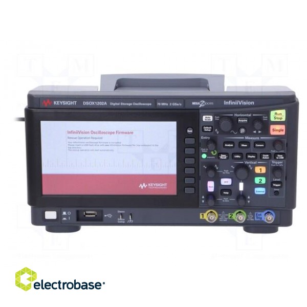Oscilloscope: digital | DSO | Channels: 2 | ≤70MHz | 2Gsps | 1Mpts image 2