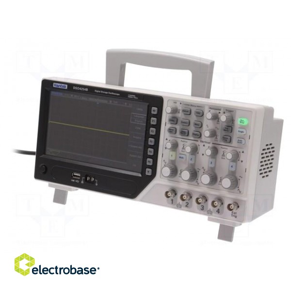 Oscilloscope: digital | DSO | Channels: 4 | ≤250MHz | 1Gsps | 64kpts/ch paveikslėlis 1
