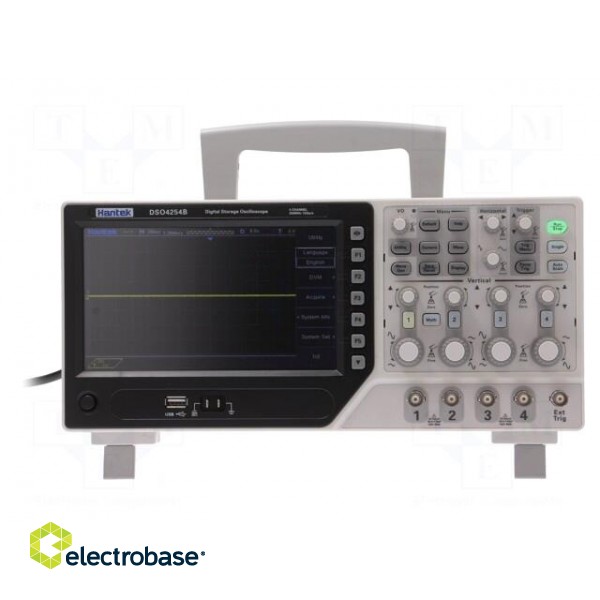 Oscilloscope: digital | DSO | Channels: 4 | ≤250MHz | 1Gsps | 64kpts/ch paveikslėlis 3