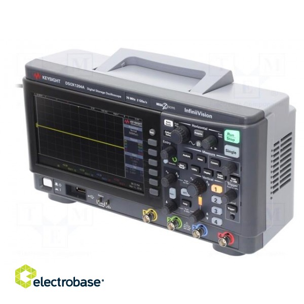 Oscilloscope: digital | DSO | Ch: 4 | 70MHz | 2Gsps | 1Mpts | LCD 7" | ≤5ns image 1