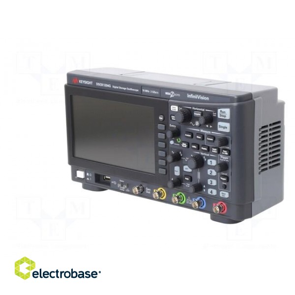 Oscilloscope: digital | DSO | Ch: 4 | 70MHz | 2Gsps | 1Mpts | LCD 7" | ≤5ns paveikslėlis 4