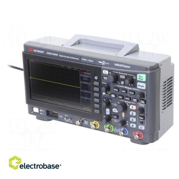 Oscilloscope: digital | DSO | Ch: 4 | 70MHz | 2Gsps | 1Mpts | LCD 7" | ≤5ns фото 1