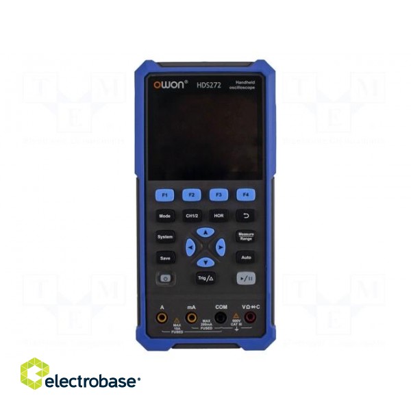 Handheld oscilloscope | 70MHz | 8bit | LCD 3,5" | Ch: 2 | 250Msps | 8kpts image 1