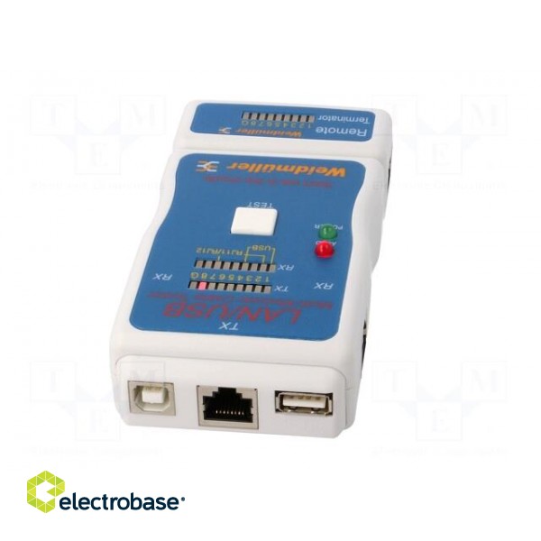 Tester: LAN wiring | Features: RJ45 test socket | IP44 | 135x65x27mm фото 5