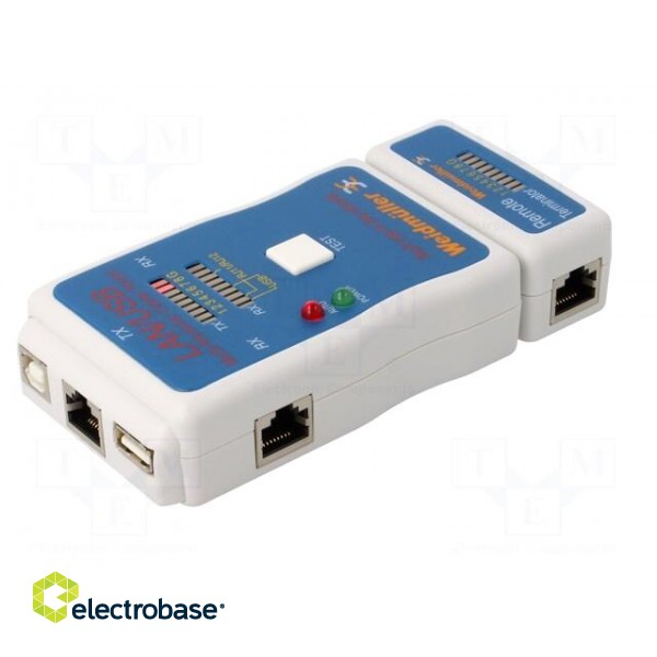 Tester: LAN wiring | Features: RJ45 test socket | IP44 | 135x65x27mm фото 6