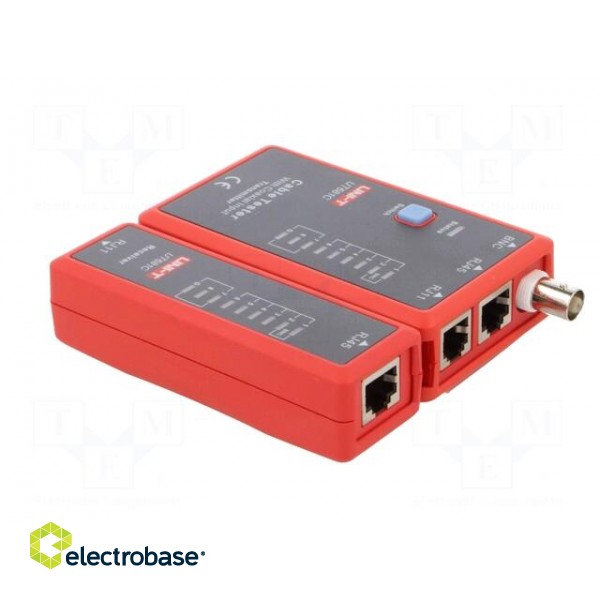 Tester: LAN wiring | Equipment: BNC adapter,battery | Display: LED image 4