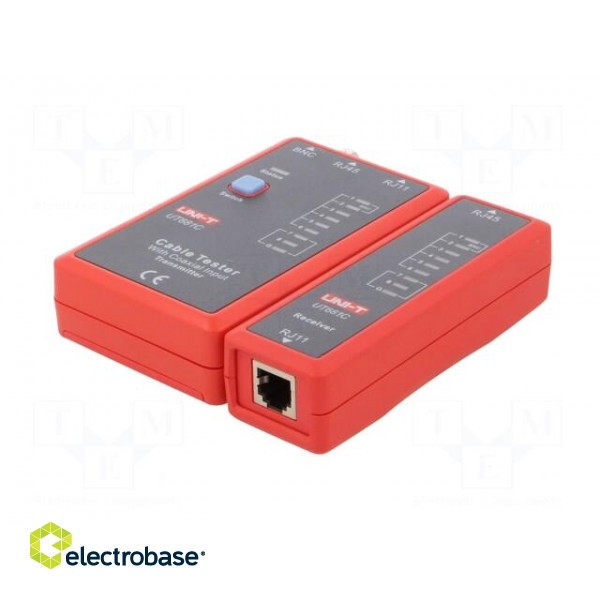 Tester: LAN wiring | Equipment: BNC adapter,battery | Display: LED image 2