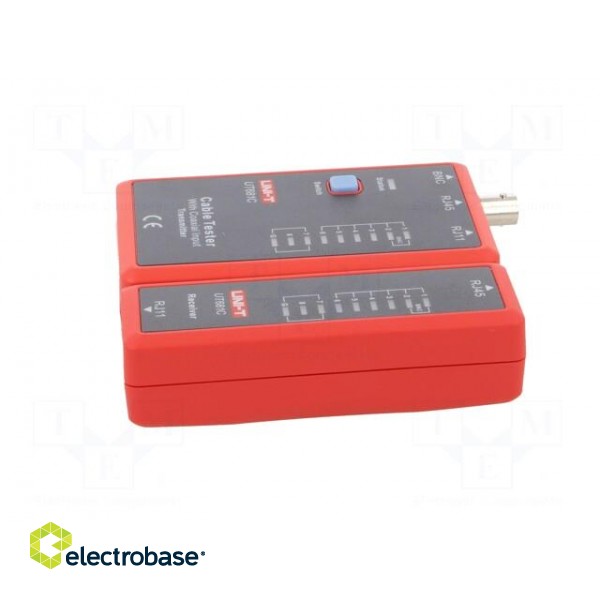 Tester: LAN wiring | Equipment: BNC adapter,battery | Display: LED image 3