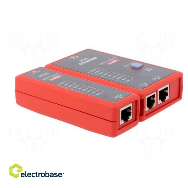 Tester: LAN wiring | Equipment: battery | Display: LED | RJ45,RJ11 paveikslėlis 6