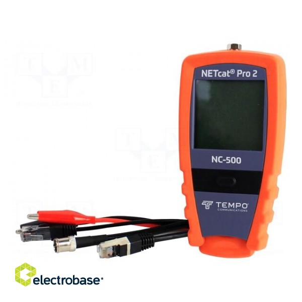 Tester: wiring system | LCD | RJ45 | 0÷50°C | 85x35x170mm | 52024556 image 1