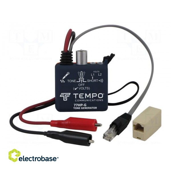 Tone generator | BNC,RJ11,RJ45 | 58x51x32mm | Equipment: test leads