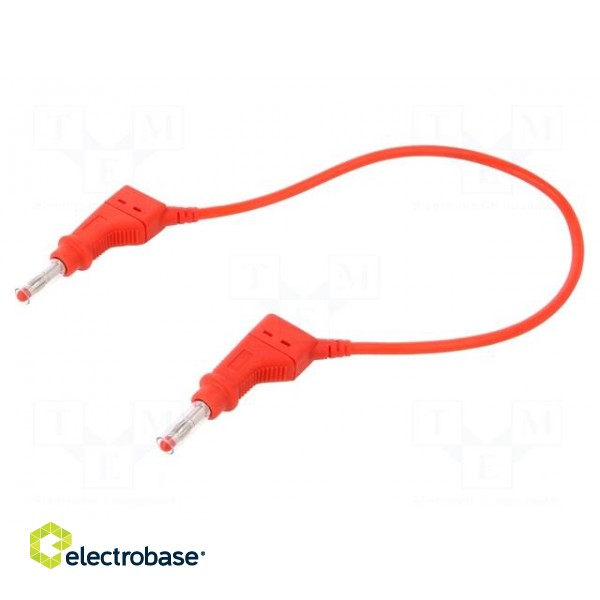 Connection cable | 32A | banana plug 4mm,both sides | Len: 0.25m