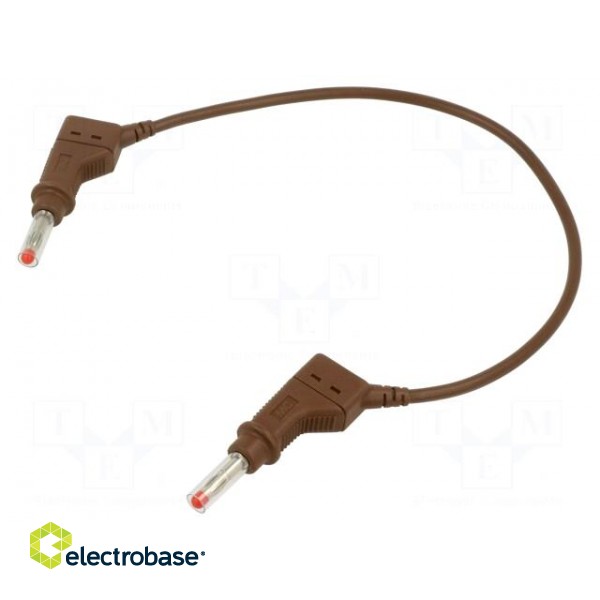 Connection cable | 32A | banana plug 4mm,both sides | Len: 0.25m