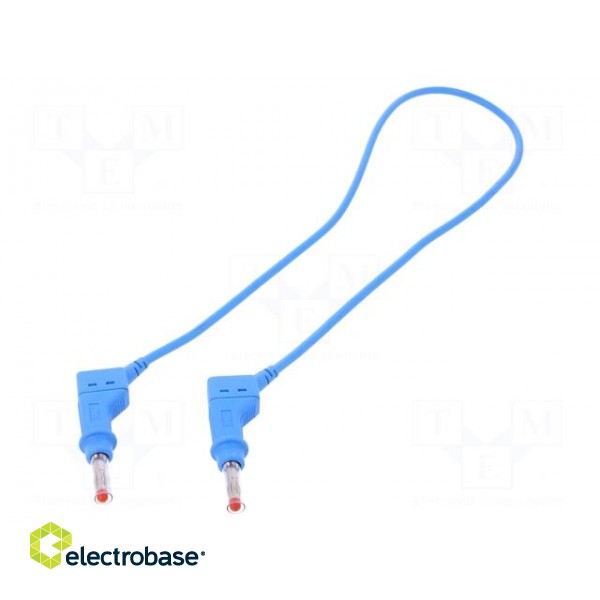 Connection cable | 32A | banana plug 4mm,both sides | Len: 0.5m