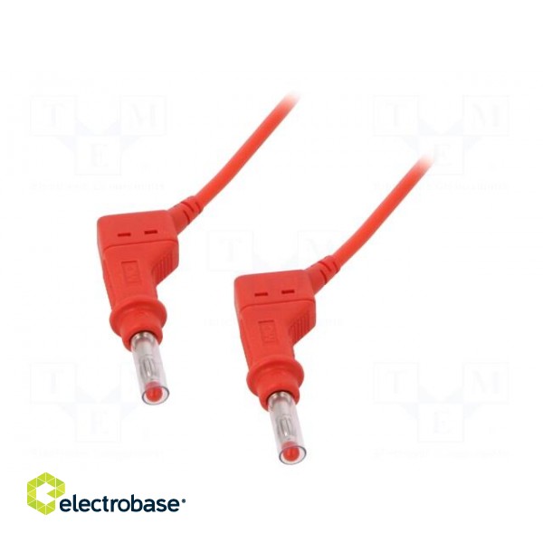 Connection cable | 32A | banana plug 4mm,both sides | Len: 1.5m | red