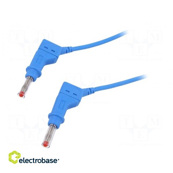 Connection cable | 32A | banana plug 4mm,both sides | Len: 2m | blue