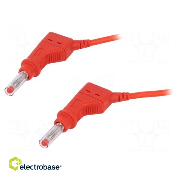 Connection cable | 32A | 4mm banana plug-4mm banana plug | Len: 2m