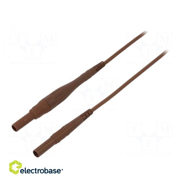 Connection cable | 8A | banana plug 4mm,both sides | Urated: 1kV