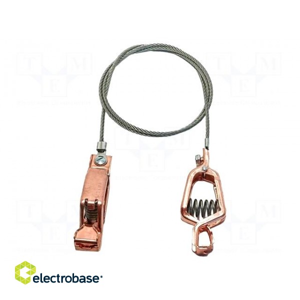 Ground/earth cable | both sides,aligator clip | Len: 0.91m