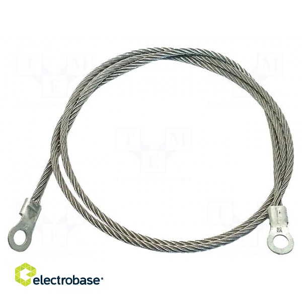 Ground/earth cable | ring terminal,both sides | Len: 0.91m