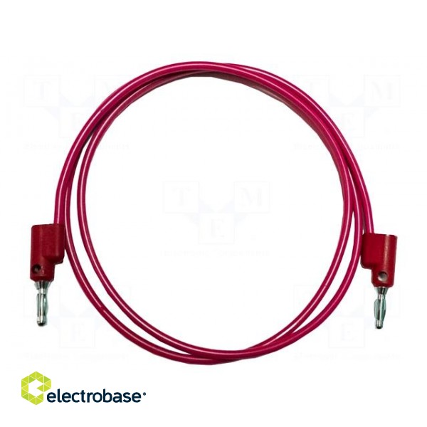 Test lead | 15A | banana plug 4mm,both sides | Urated: 1kV | red