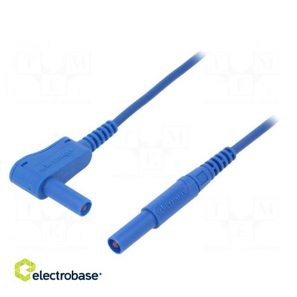 Test lead | 16A | 4mm banana plug-4mm banana plug | Len: 1m | blue