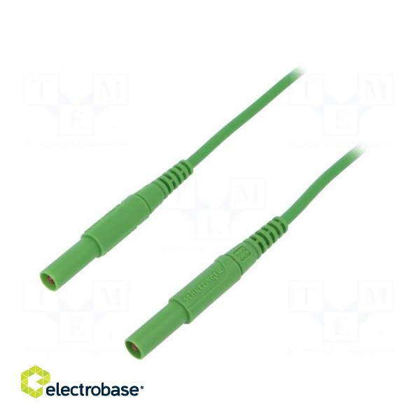 Test lead | 16A | 4mm banana plug-4mm banana plug | Len: 1m | green