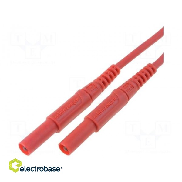 Test lead | 16A | 4mm banana plug-4mm banana plug | Len: 1m | red