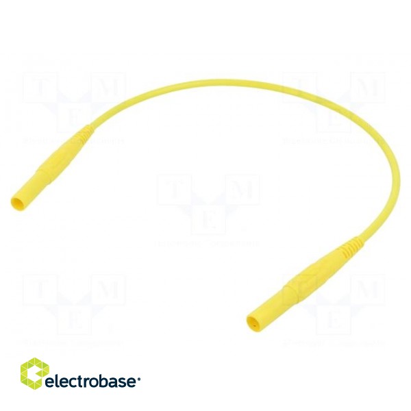 Test lead | 19A | banana plug 4mm,both sides | insulated | Len: 0.25m