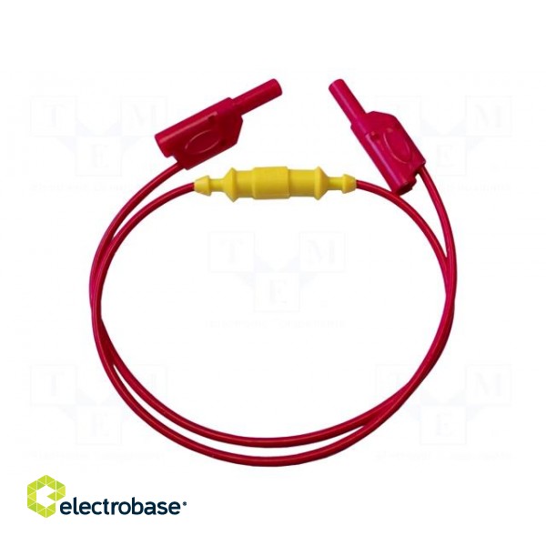 Test lead | 20A | banana plug 4mm,both sides | Len: 910mm | red