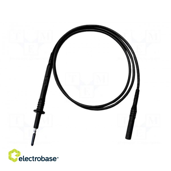 Test lead | 20A | probe tip,banana plug 4mm | Urated: 1kV | Len: 1m