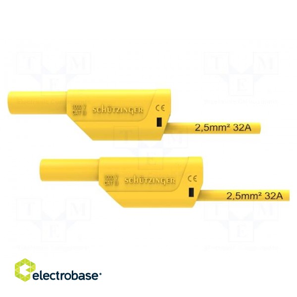 Test lead | 32A | banana plug 4mm,both sides | Urated: 1kV | Len: 1.5m