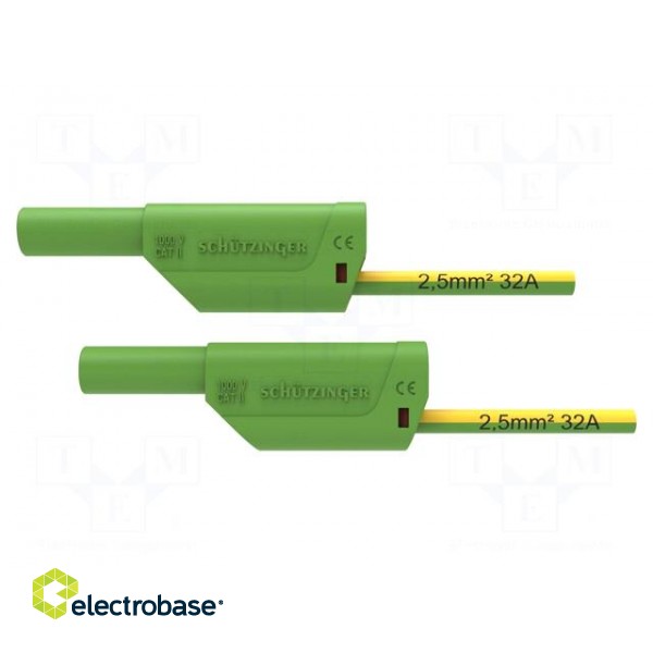 Test lead | 32A | banana plug 4mm,both sides | Urated: 1kV | Len: 1m