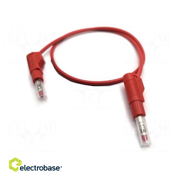 Test lead | 32A | banana plug 4mm,both sides | Urated: 600V | red