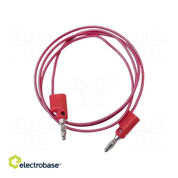 Test lead | 5A | banana plug 4mm,both sides | Urated: 300V | red