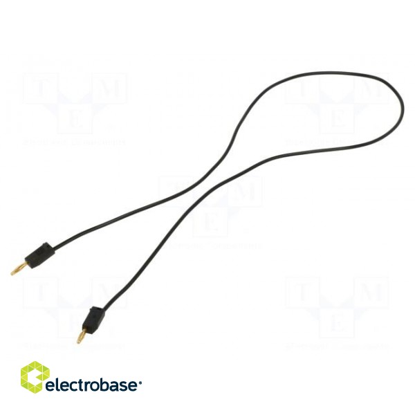 Test lead | 60VDC | 30VAC | 10A | banana plug 2mm,both sides | black