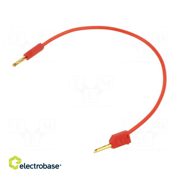 Test lead | 60VDC | 30VAC | 10A | non-insulated | Len: 0.15m | red