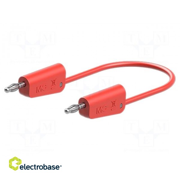 Test lead | 60VDC | 30VAC | 32A | banana plug 4mm,both sides | red