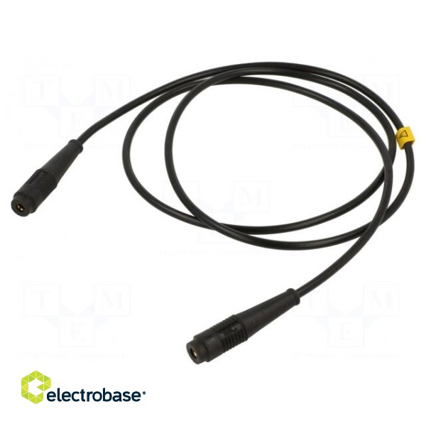 Test lead | 60VDC | 30VAC | 32A | banana socket 4mm,both sides | black