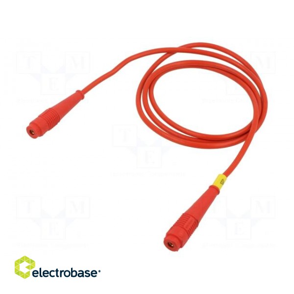 Test lead | 60VDC | 30VAC | 32A | banana socket 4mm,both sides | red