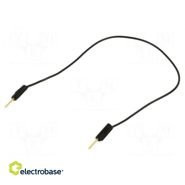 Test lead | 60VDC | 30VAC | 3A | banana plug 1mm,both sides | black