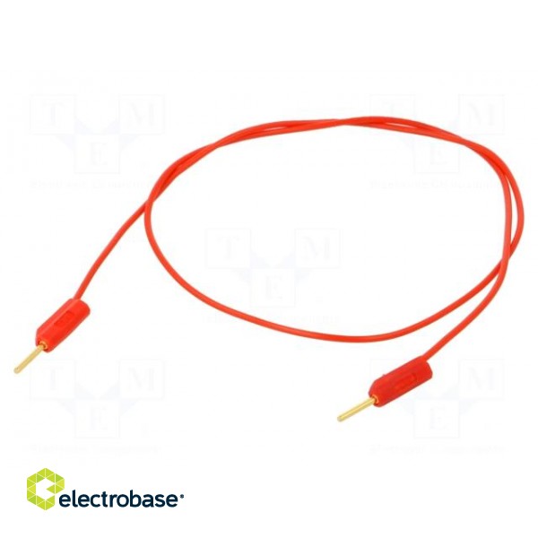 Test lead | 60VDC | 30VAC | 3A | banana plug 1mm,both sides | Len: 0.3m