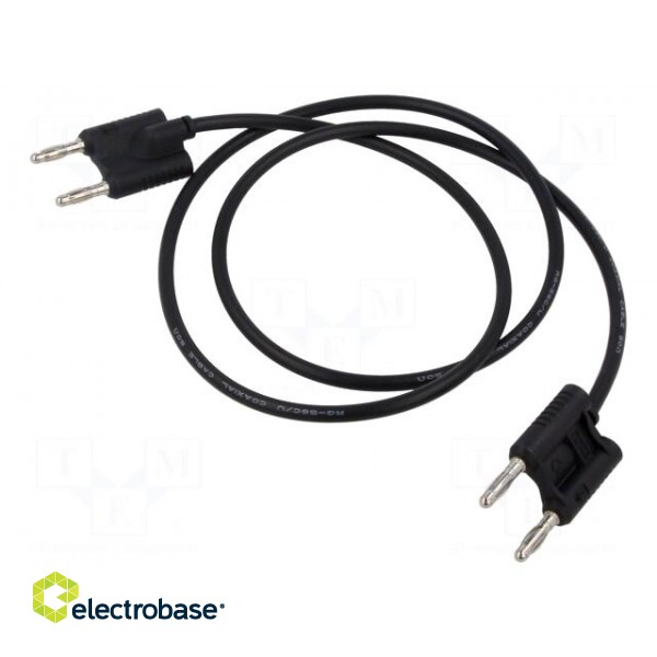 Test lead | 60VDC | 30VAC | 3A | banana plug double 4mm,both sides image 1