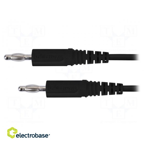 Test lead | 70VDC | 33VAC | 16A | banana plug 4mm,both sides | black