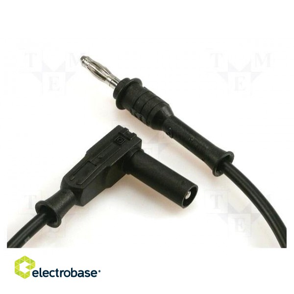 Test lead | 70VDC | 33VAC | 20A | Len: 1m | black | Cond.cross sec: 1mm2